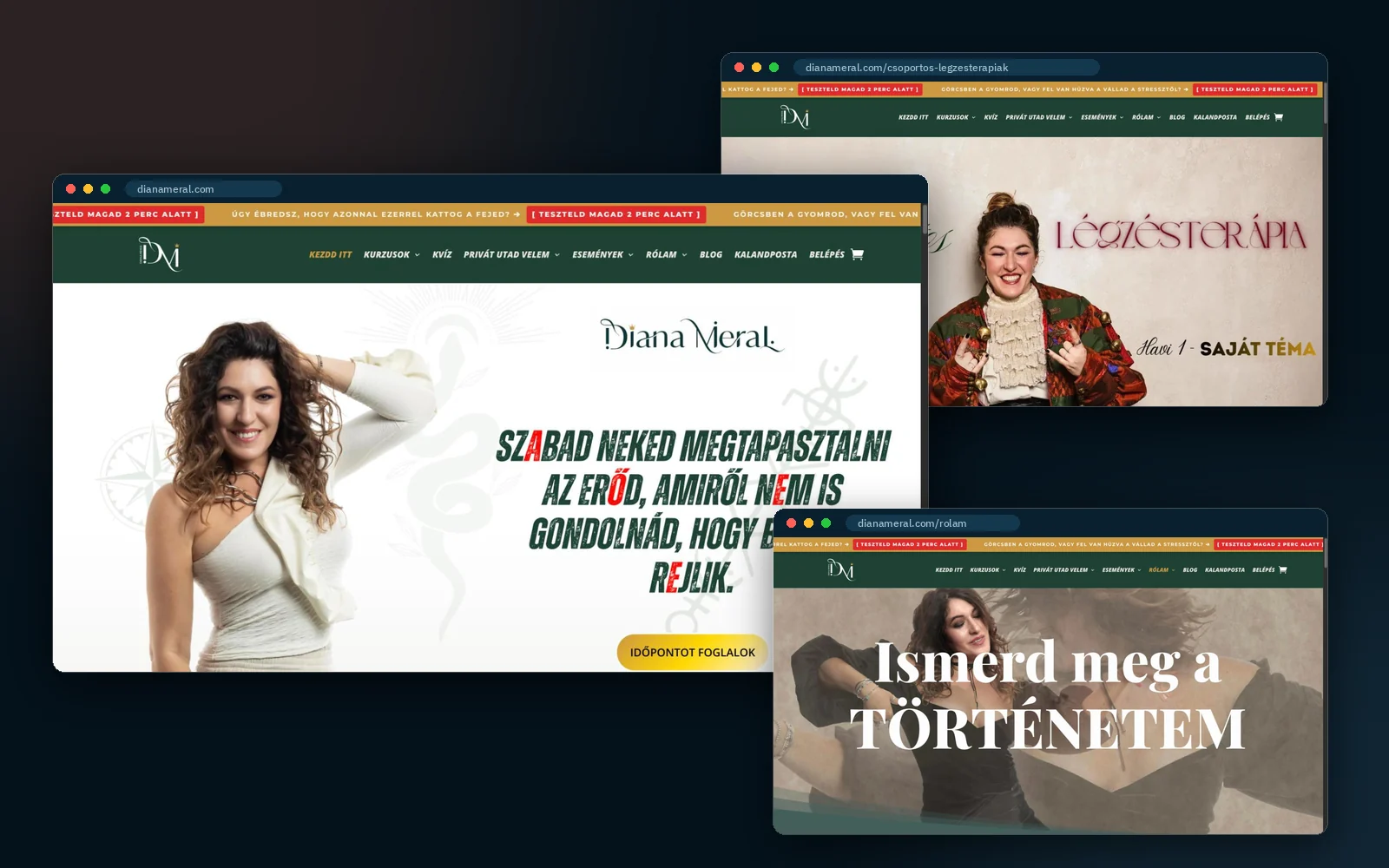 dianameral.com – részletek a weboldalról