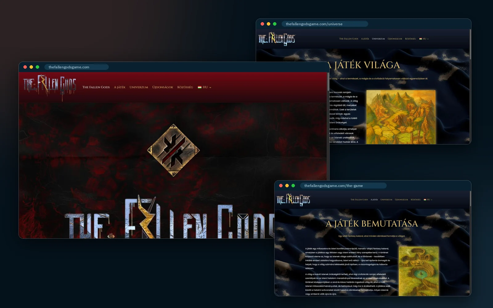 thefallengodsgame.com – részletek a weboldalról
